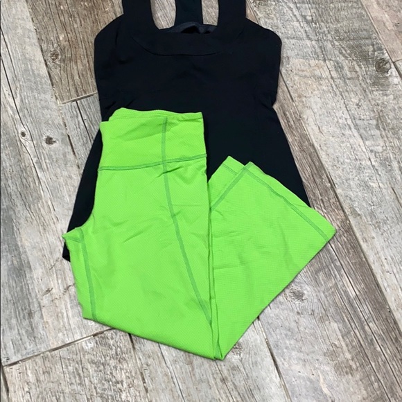 Lululemon Gather & Crow Crop Frond Green 8 - Picture 4 of 5